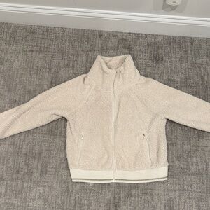 Athleta Cream Textured Jacket